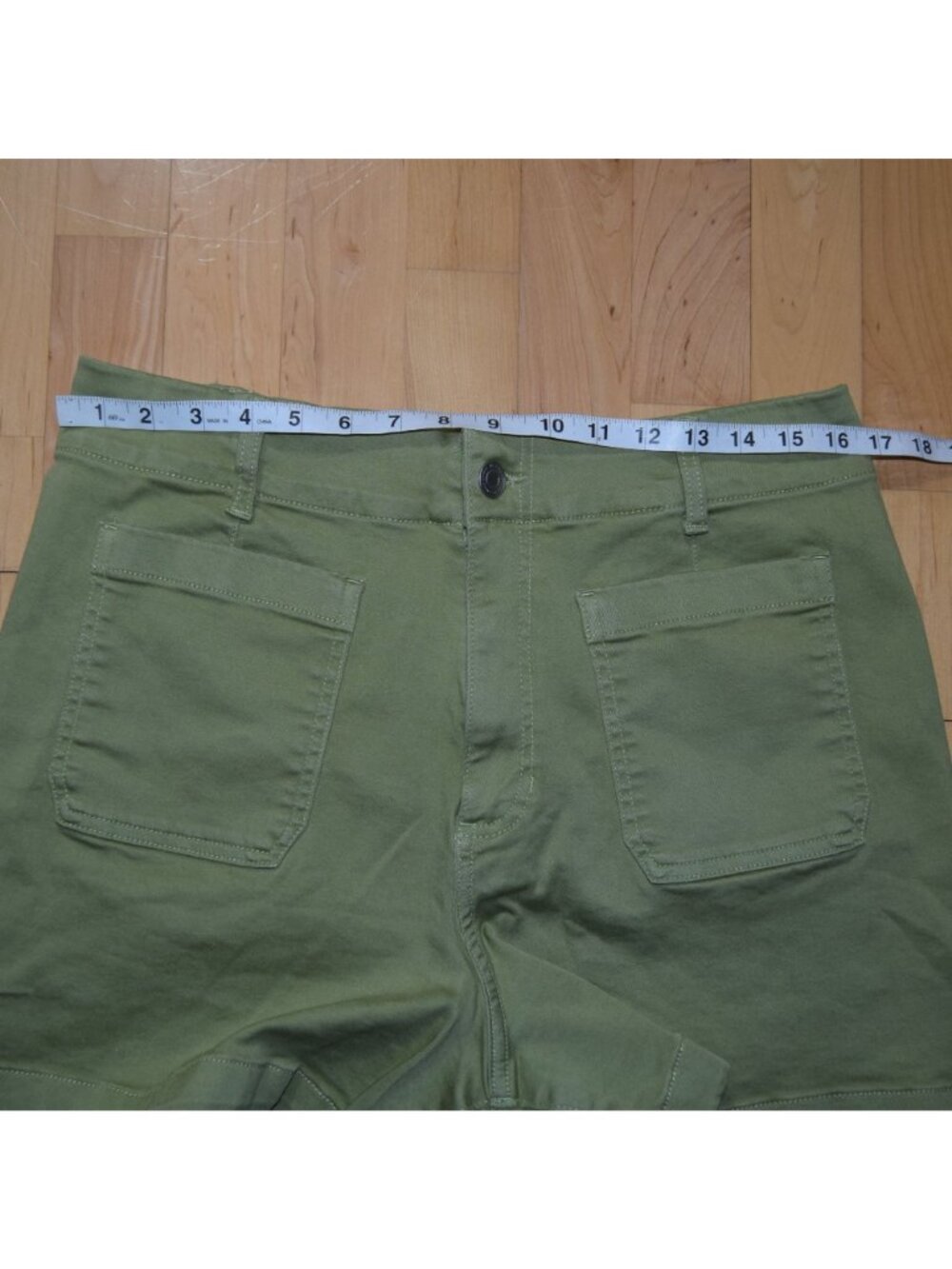 LC Lauren Conrad Women's Sz 14 Green Super High-Rise Shorts - Picture 6 of 7